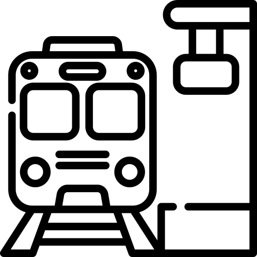 Vlaková zastávka ikona