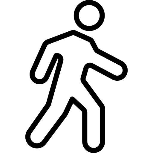 Chůze ikona