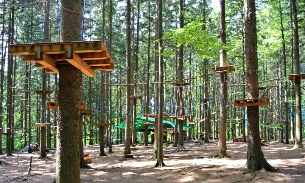 Horský lanový park Tarzanie