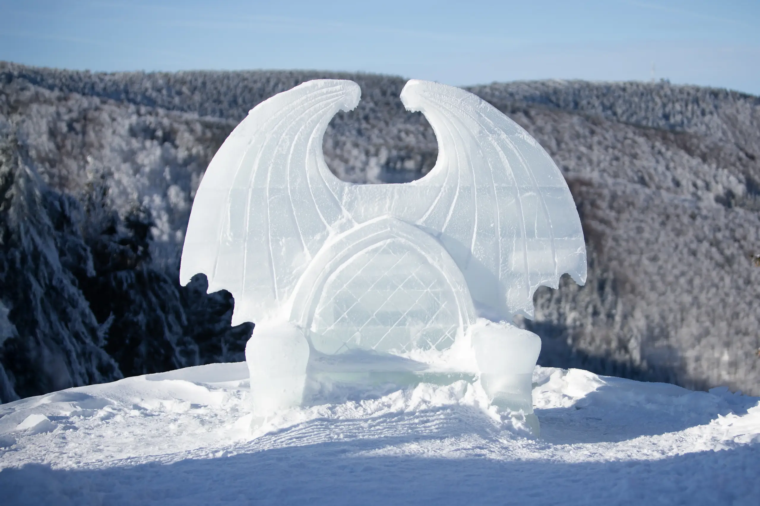 Pustevny Ice Sculptures at Pustevny - Winter Beauty in the Beskydy Mountains